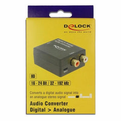 Audio Converter DELOCK Toslink - RCA Black