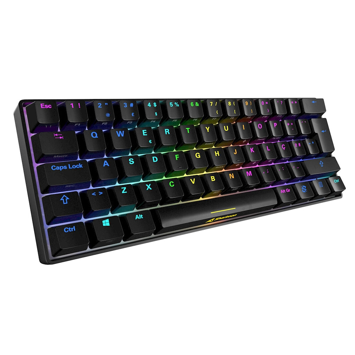 Keyboard Sharkoon SGK50 S4 Black Spanish Qwerty