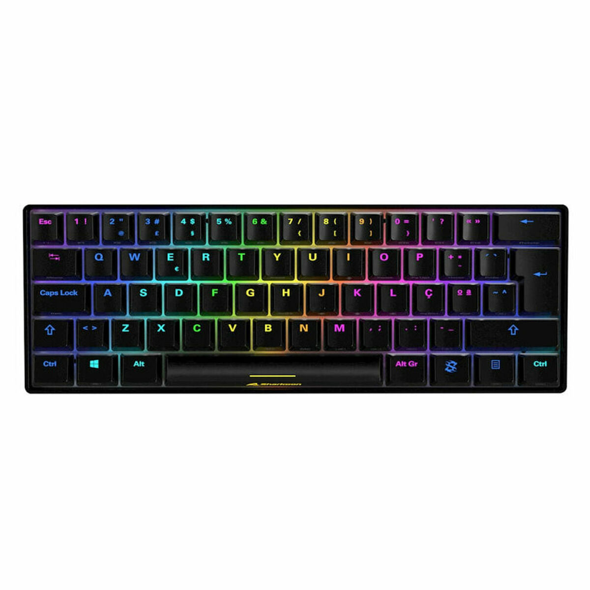 Keyboard Sharkoon SGK50 S4 Black Spanish Qwerty