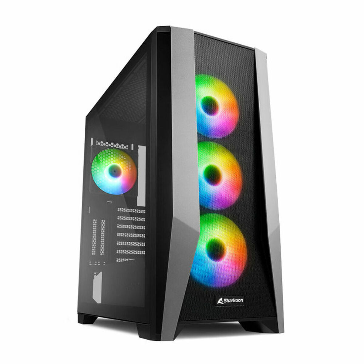 ATX Semi-tower Box Sharkoon Black ATX LED RGB