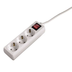 Schuko 3 Way Multi-socket Adapter Hama 69030382 White