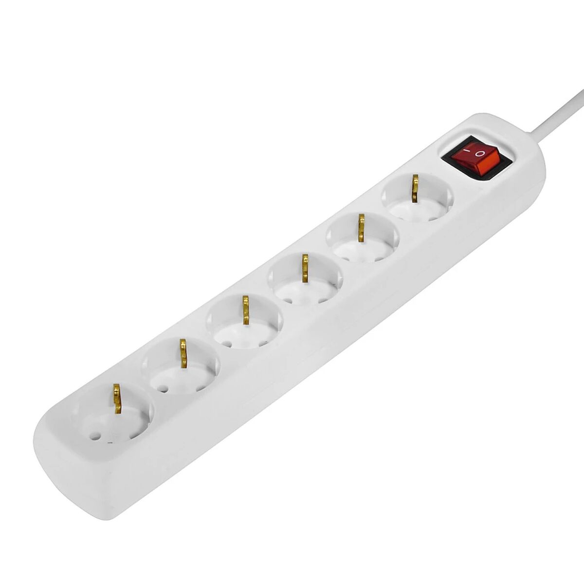 Schuko 6 Way Multi-socket Adapter Hama 00030384 1,4 m White (1,4 m)