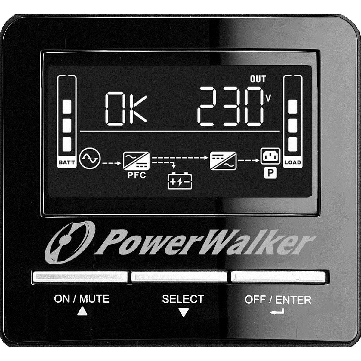 Uninterruptible Power Supply System Interactive UPS Power Walker VI 1500 CW FR 1050 W