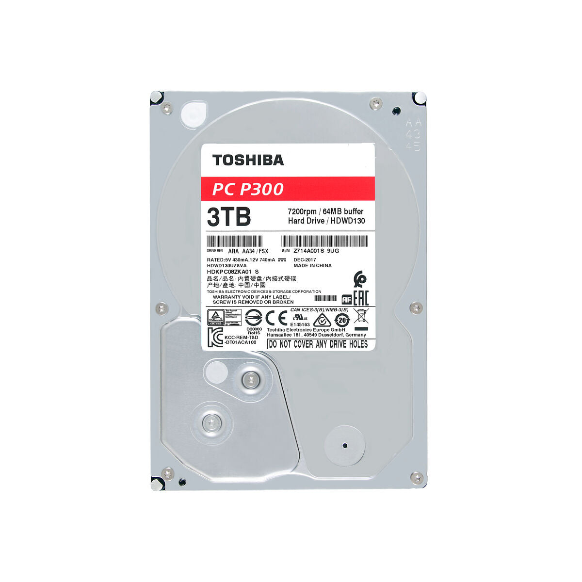 Hard Drive Toshiba 3,5" 256 GB SSD 2 TB HDD