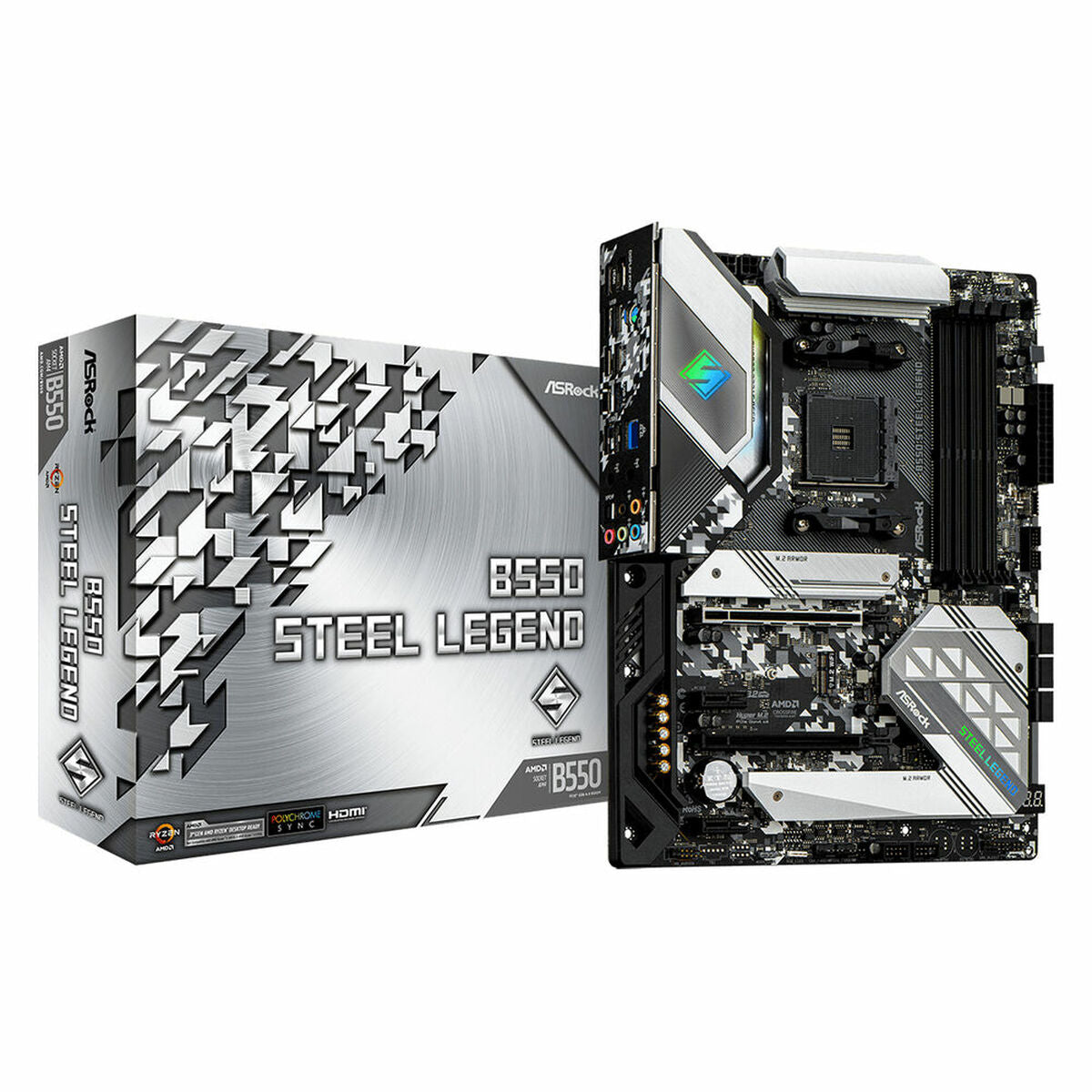 Motherboard ASRock B550 STEEL LEGEND AMD B550 AMD AMD AM4