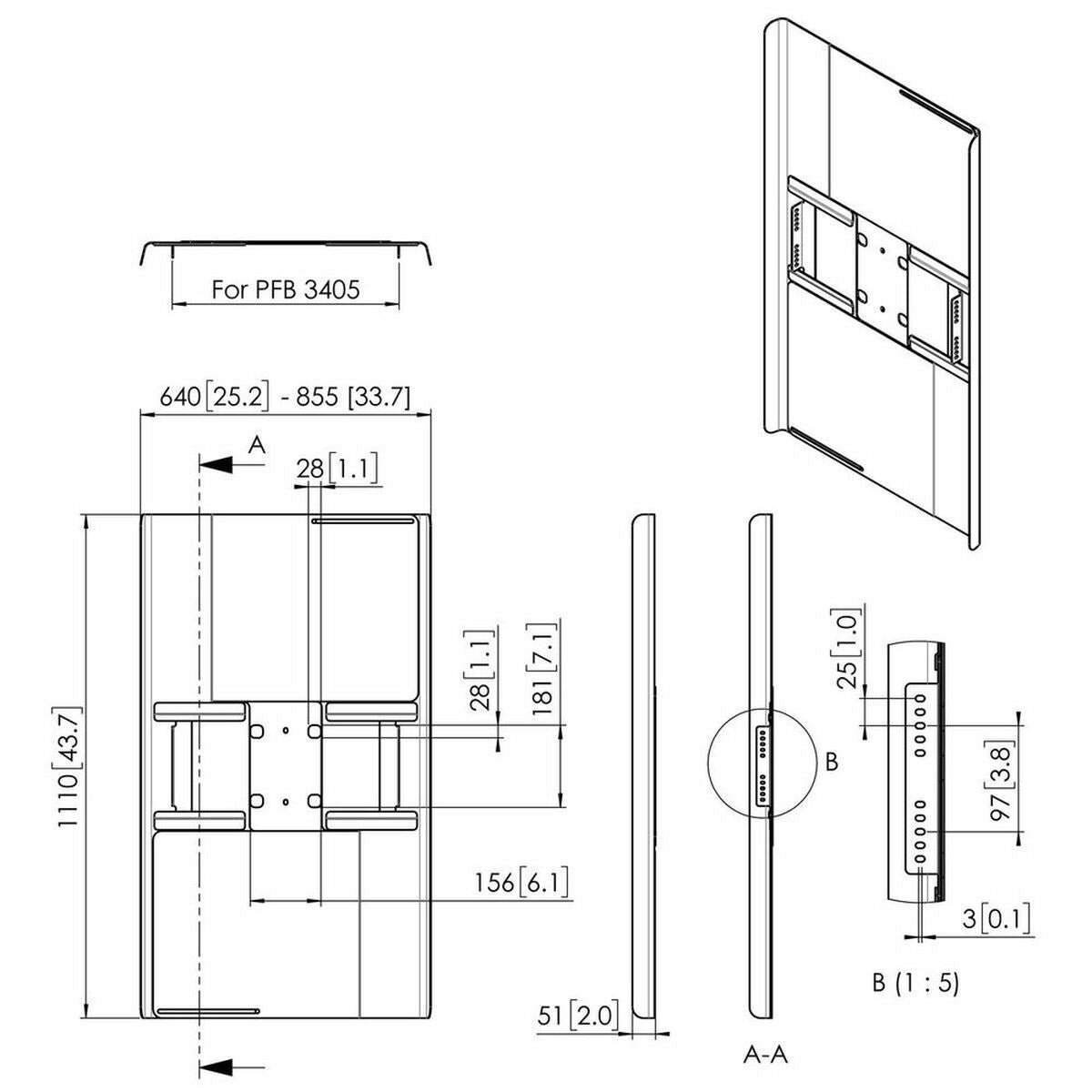 TV Mount Vogel's PFA 9121 50-55"