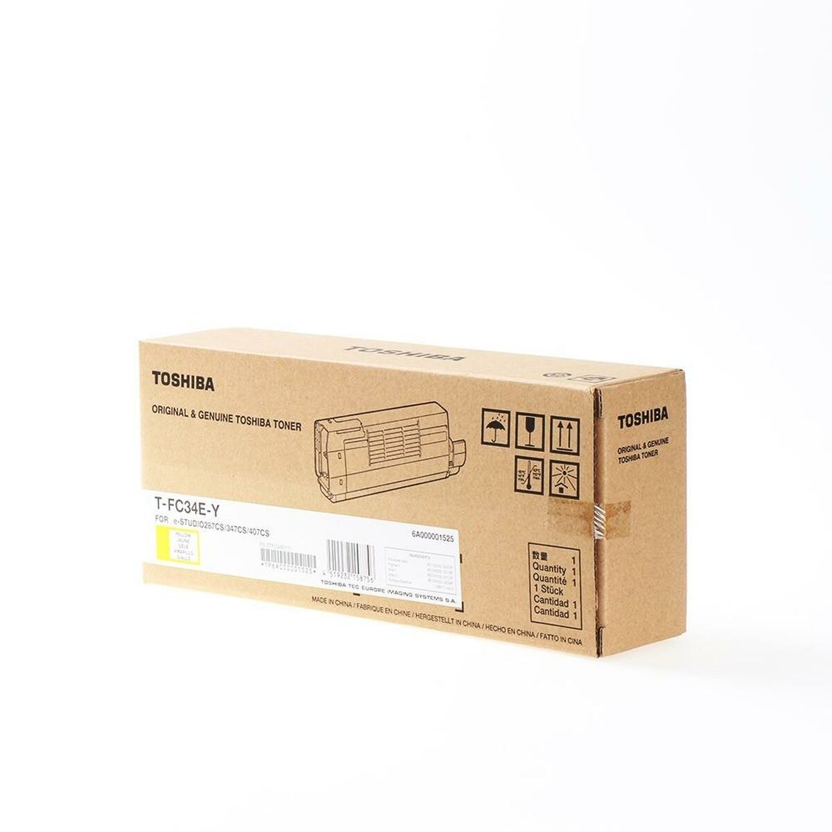 Original Toner Toshiba T-FC34EY Yellow White