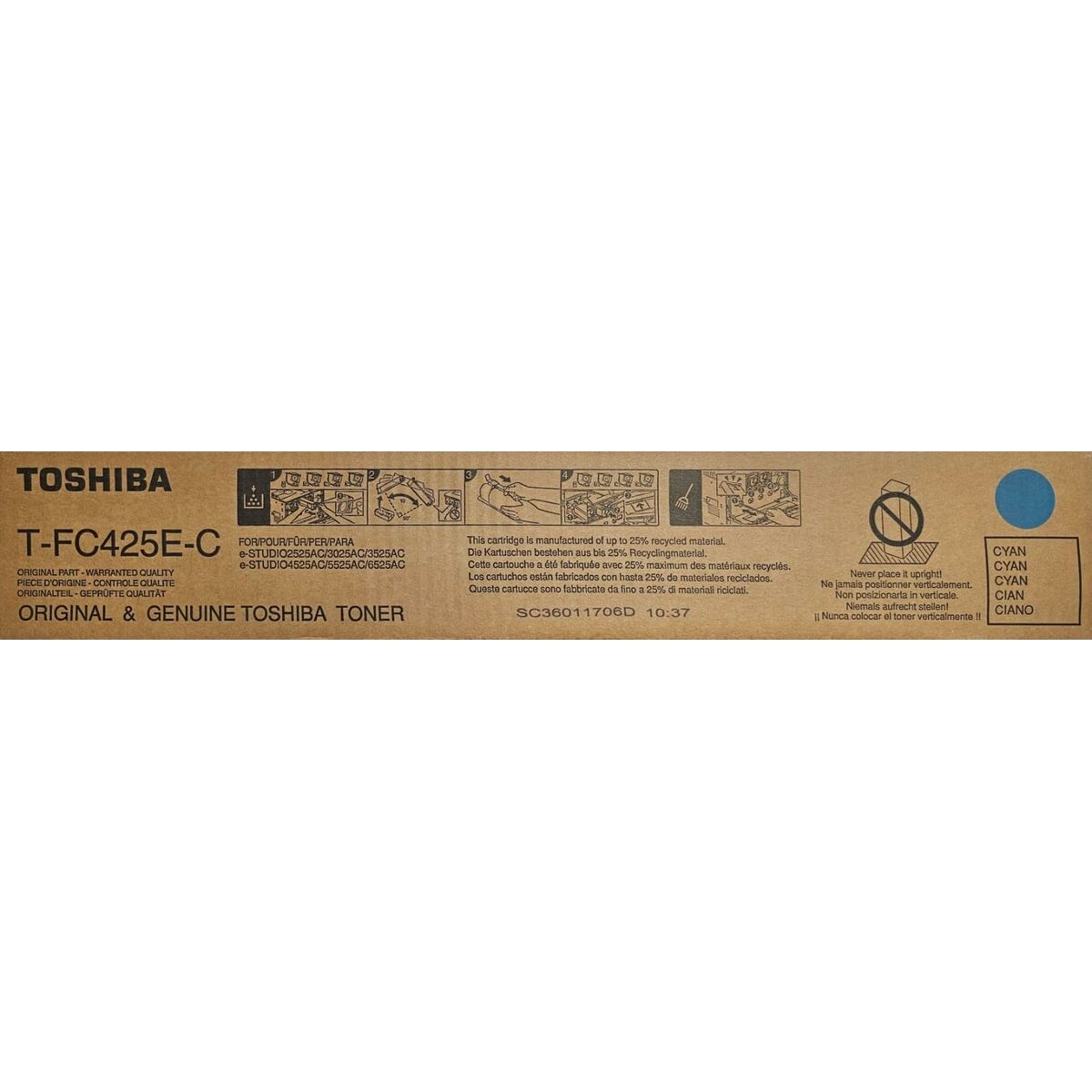 Original Toner Toshiba e-STUDIO6525AC Series Cyan