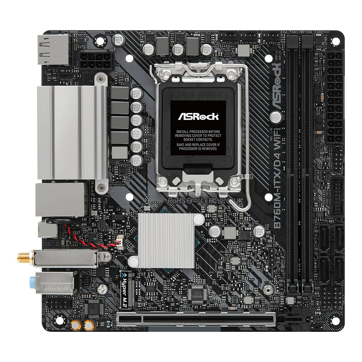 Motherboard ASRock 90-MXBKY0-A0CAYZ LGA 1700 Intel B760