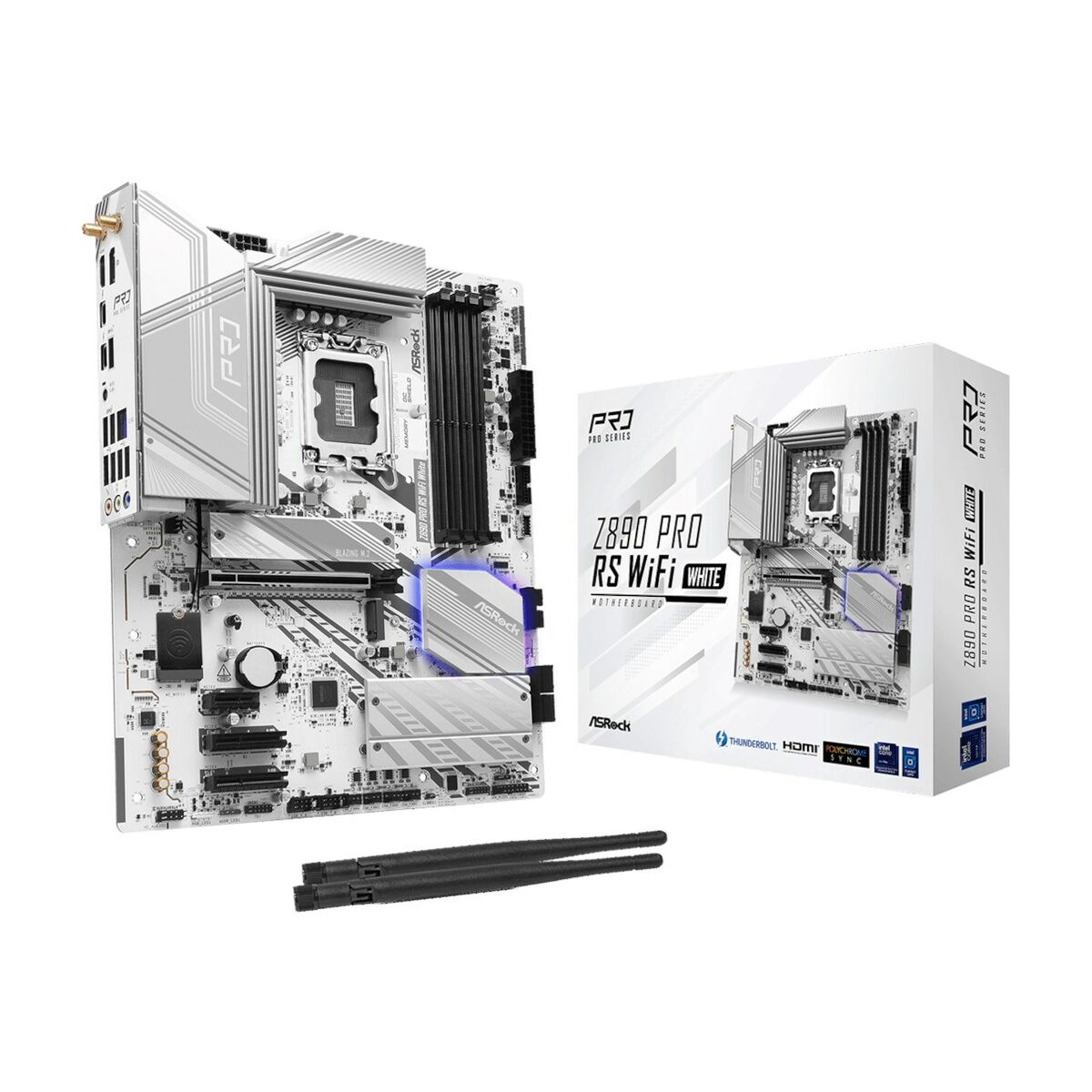 Motherboard ASRock Z890 Pro RS WiFi White LGA 1851 Intel Z890