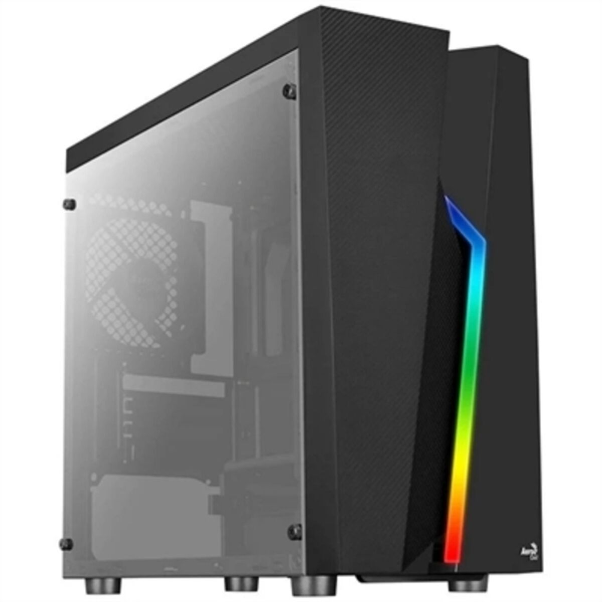 ATX Semi-tower Box Aerocool Bolt Mini RGB Black Multicolour