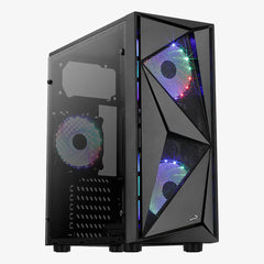 ATX Semi-tower Box Aerocool Glider Cosmo-A-BK-v2 Black