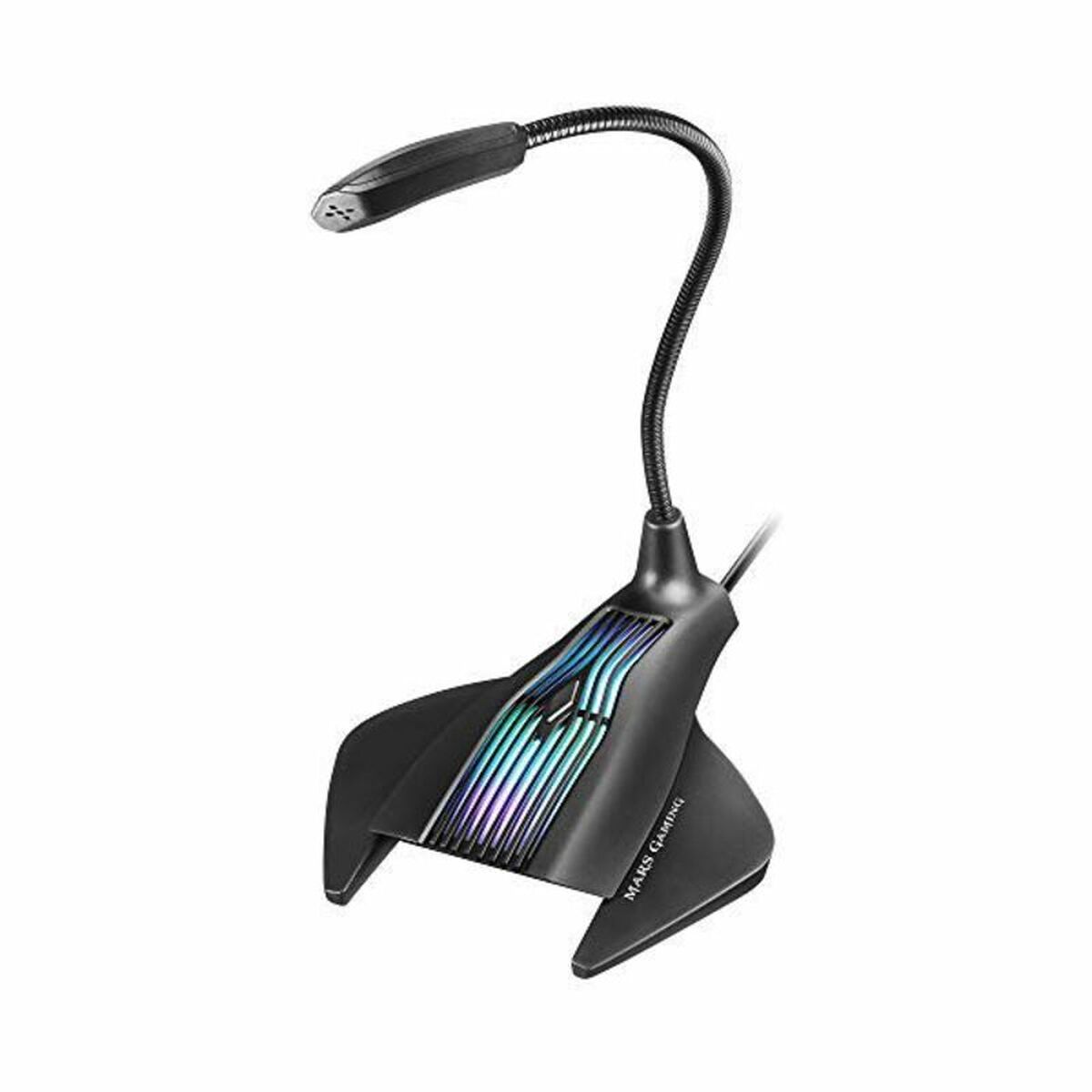 Microphone Mars Gaming MMIC LED RGB NEGRO Black