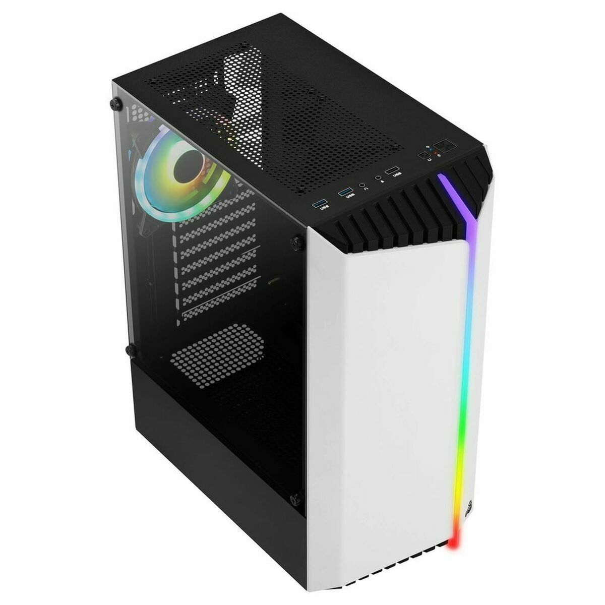 ATX Semi-tower Box Aerocool Bionic White