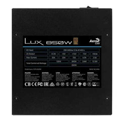 Power supply Aerocool LUX850 850 W 80 Plus Bronze ATX Black