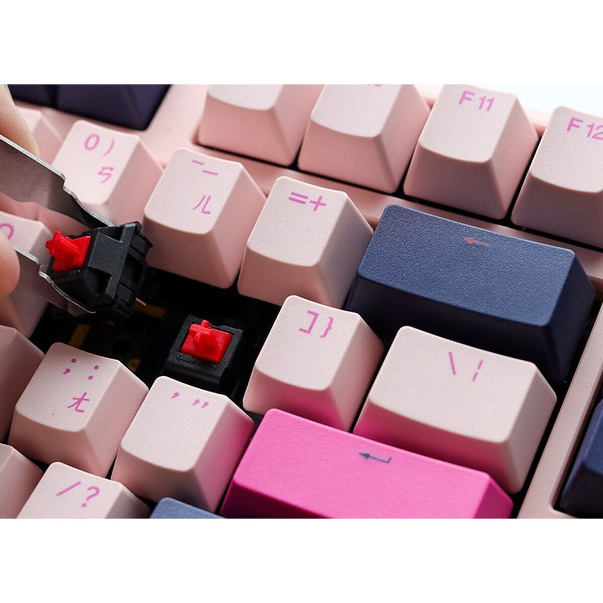 Wireless Keyboard Ducky DKON2108-PUSPDFUPBBC1 Pink Monochrome QWERTY