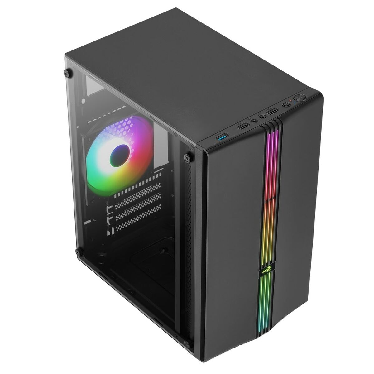 ATX Semi-tower Box Aerocool PGS Evo Mini-G-BK-v1 Black