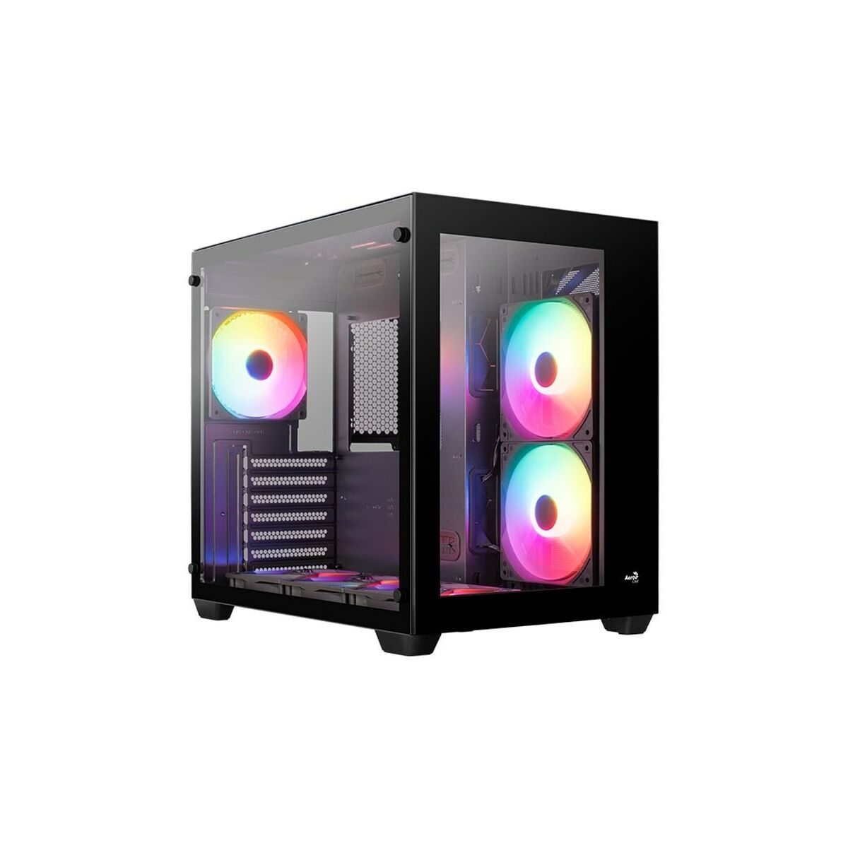 ATX Semi-tower Box Aerocool AEROPGSDRYFT-G-BK Black