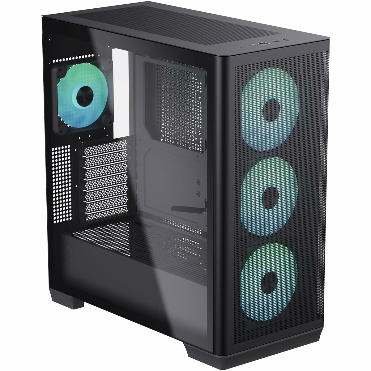 ATX Semi-tower Box Aerocool APNX-C1-BK-V1-ARGB