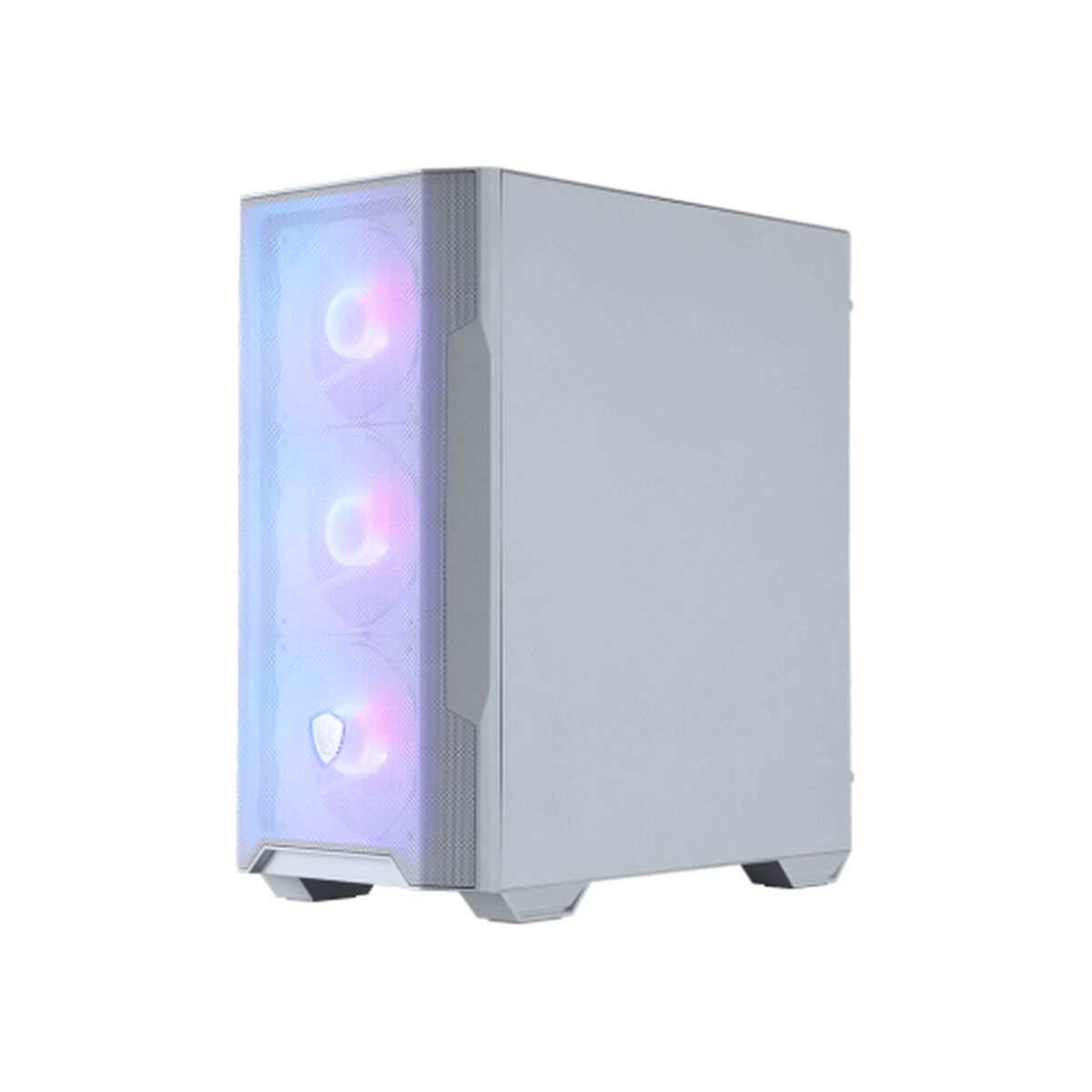 ATX Semi-tower Box MSI MAG FORGE M100R WHITE White Transparent