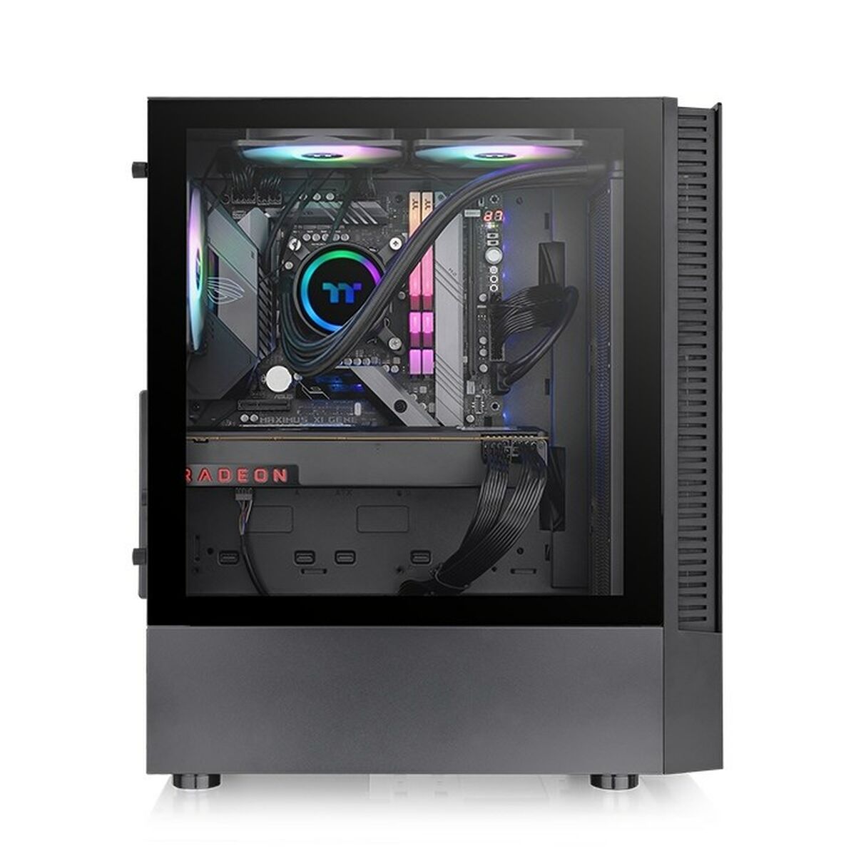 ATX Semi-tower Box THERMALTAKE View 200 TG ARGB Black