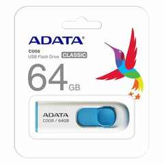 USB stick Adata AC008-64G-RWE 64 GB White Blue/White 64 GB