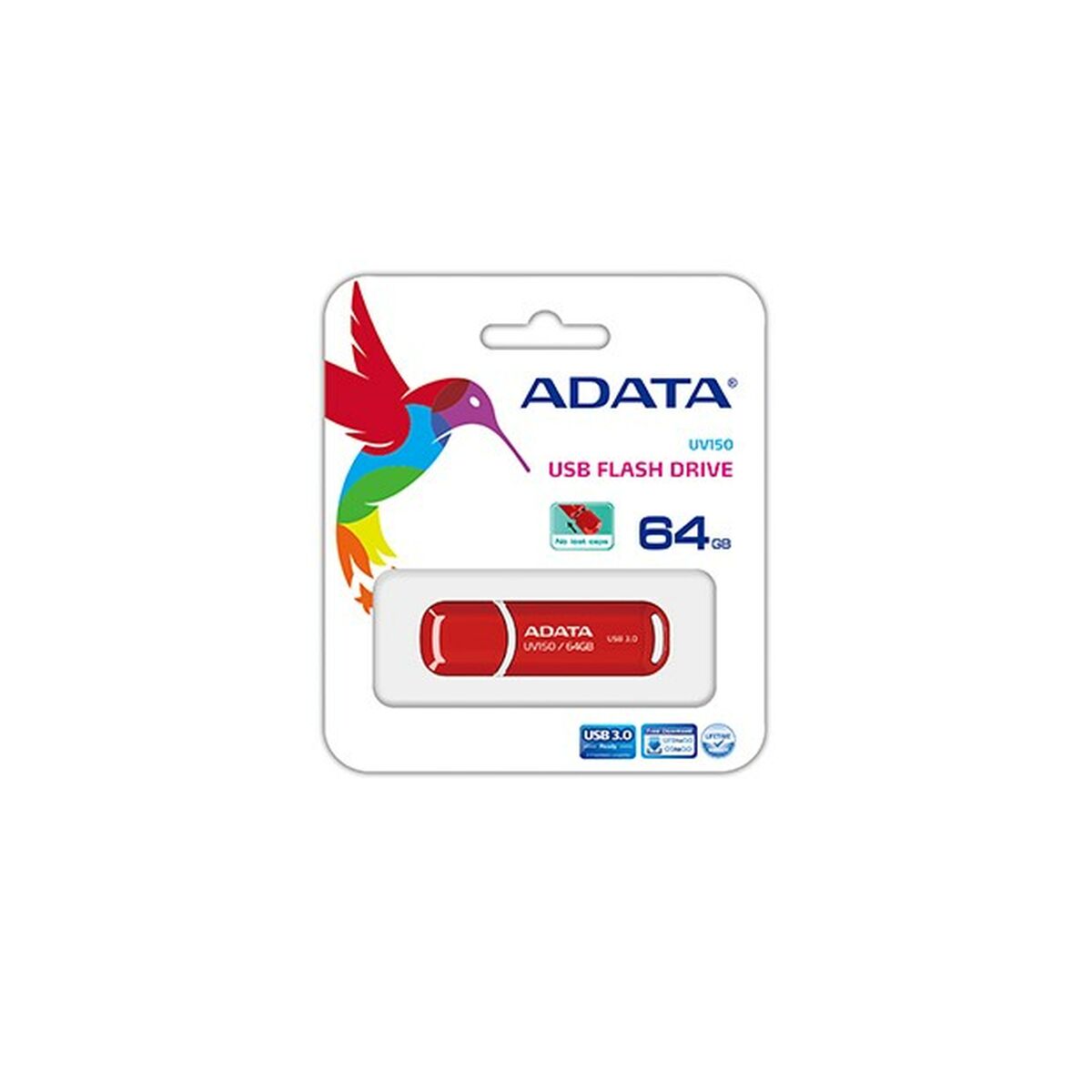 USB stick Adata UV150 Red 64 GB