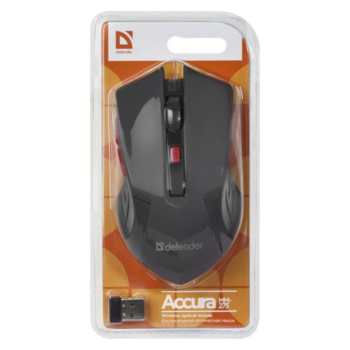 Optical mouse Defender ACCURA MM-275 Black/Red