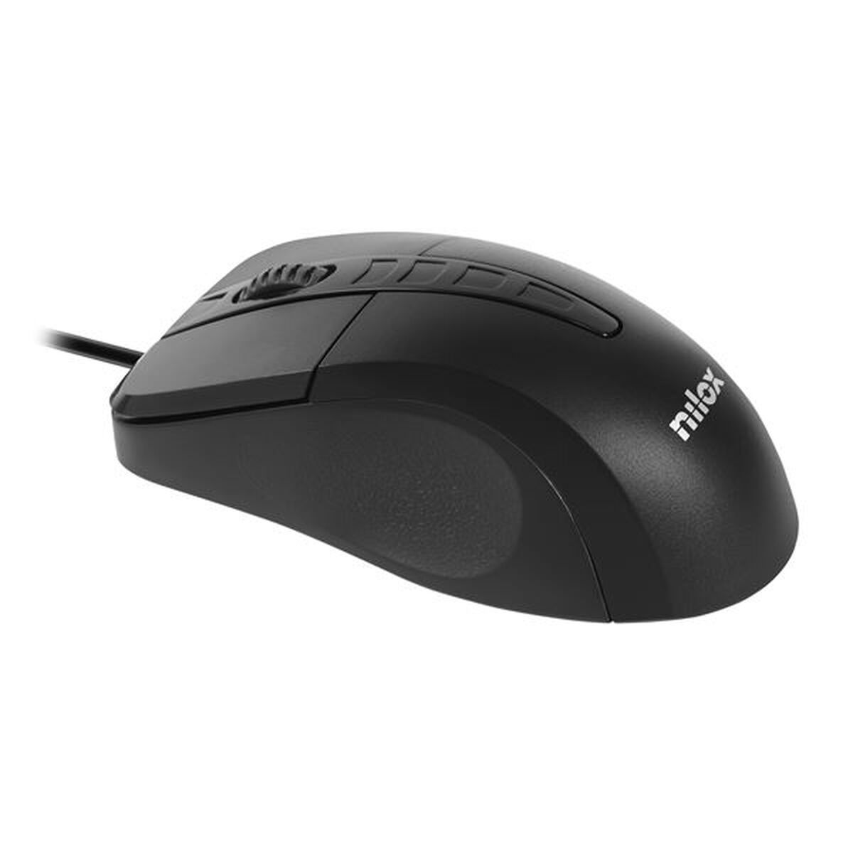 Optical mouse Nilox MOUSB1001 1000 DPI Black