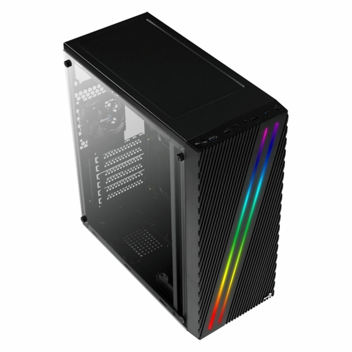 ATX Semi-tower Box Aerocool Streak RGB USB 3.0 Black