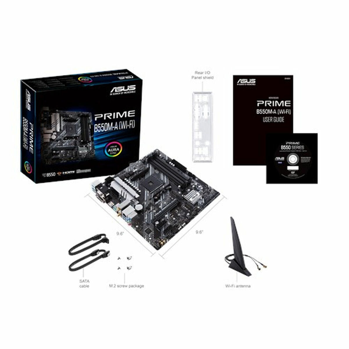 Motherboard Asus PRIME B550M-A AMD AM4 AMD B550 AMD