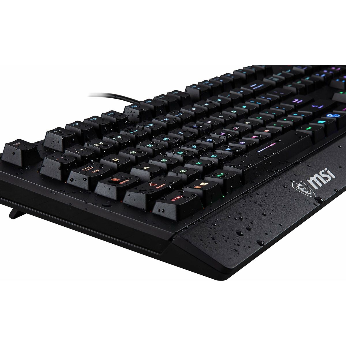 Gaming Keyboard MSI Vigor GK20 Black Spanish Qwerty LED RGB