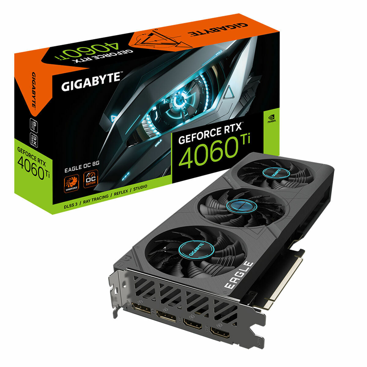 Graphics card Gigabyte GV-N406TEAGLE OC-8GD Geforce RTX 4060 Ti GDDR6