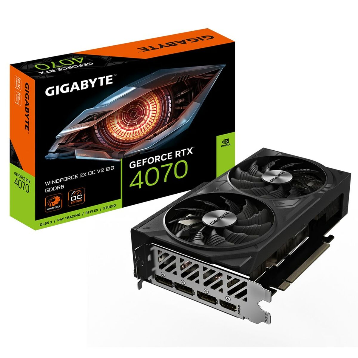 Graphics card Gigabyte WINDFORCE 2X OC V2 GEFORCE RTX 4070 12 GB GDDR6