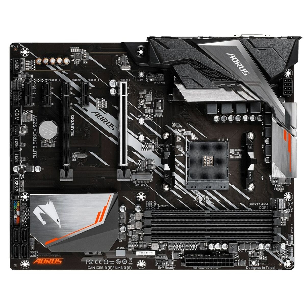 Motherboard Gigabyte A520 AORUS ELITE AMD A520 AMD AM4