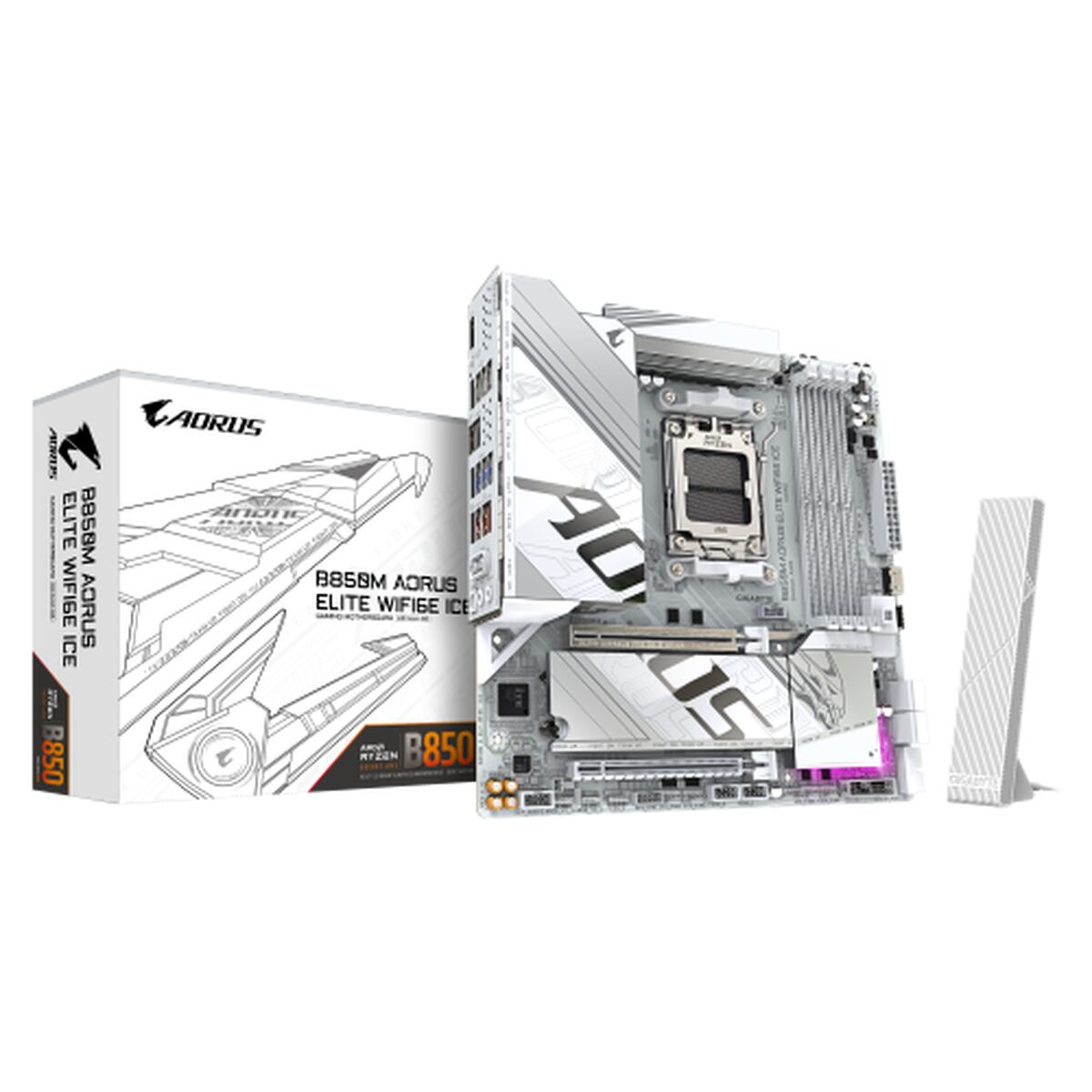 Motherboard Gigabyte B850M A ELT WF6E ICE AMD AMD AM5