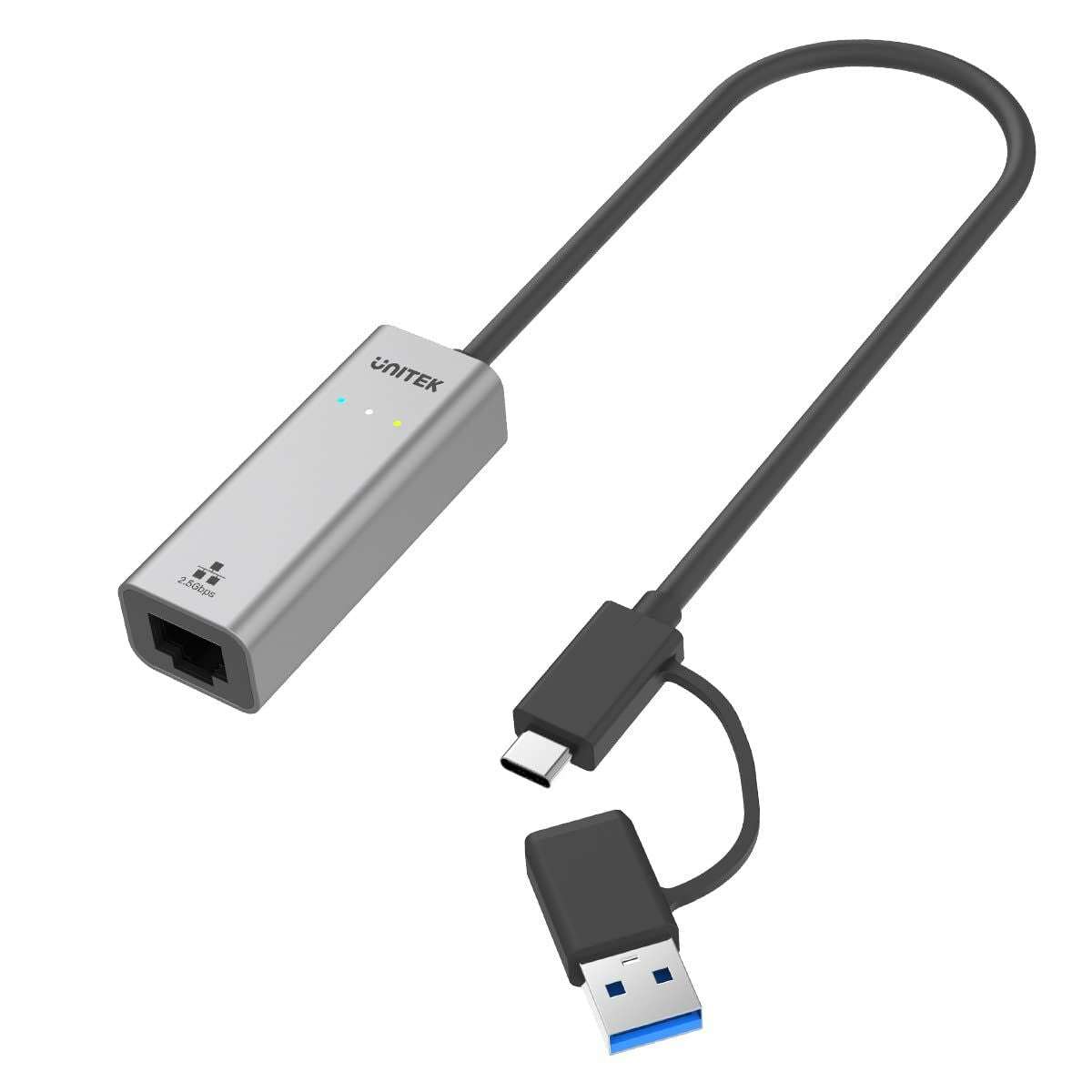 USB-C to Ethernet Adapter Unitek U1313C Grey 30 cm