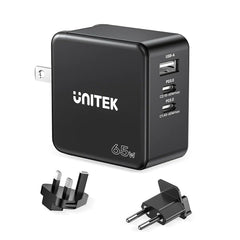 Wall Charger Unitek P1117B Black 65 W (1 Unit)