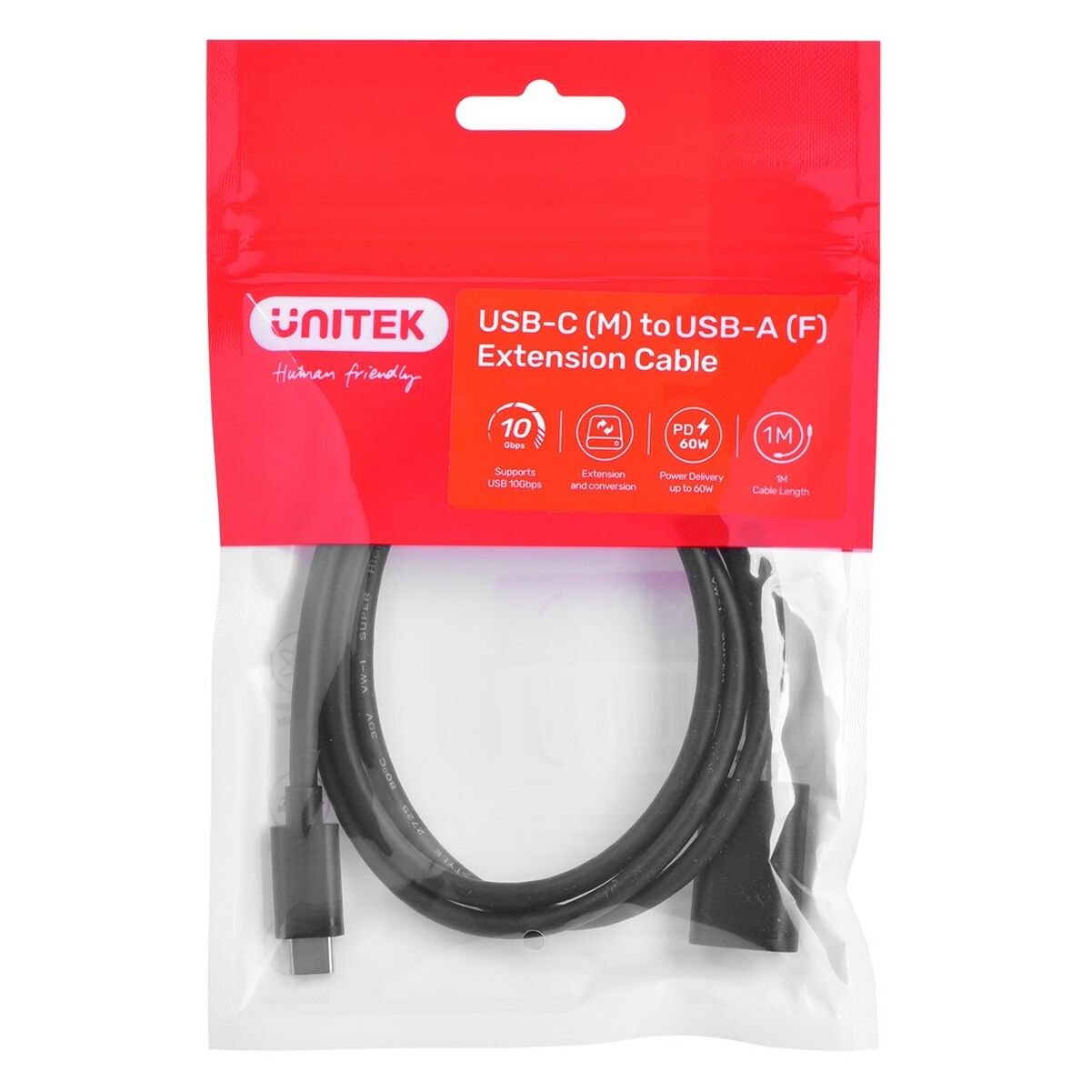 USB-C Cable to USB Unitek C476BK-1M 1 m