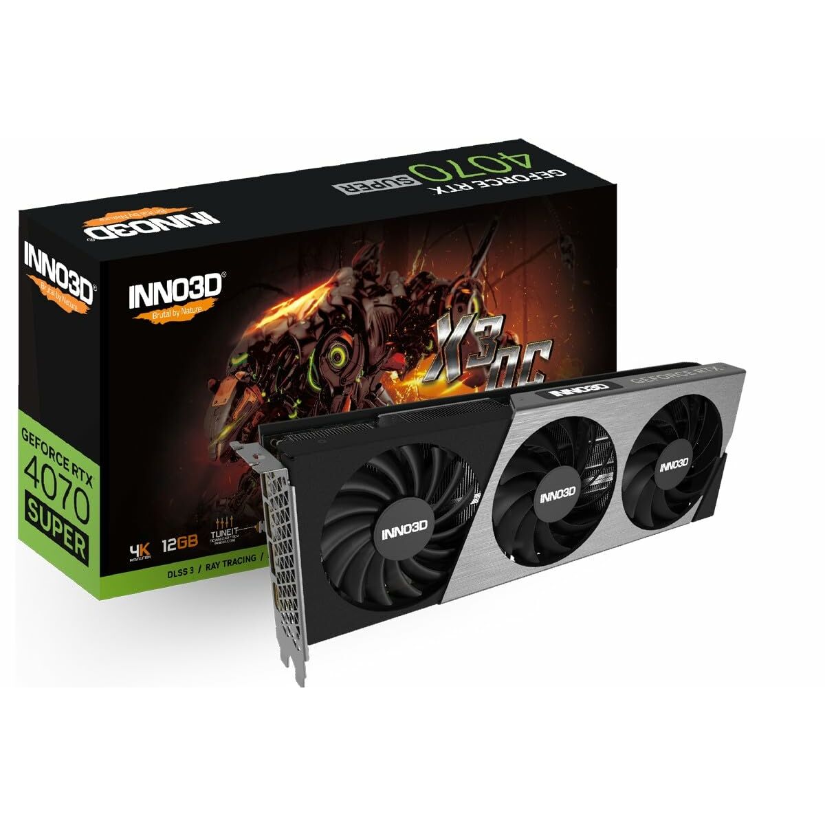 Graphics card INNO3D N407TS3-166XX-186158N GeForce RTX 4070 Ti 16 GB GDDR6X