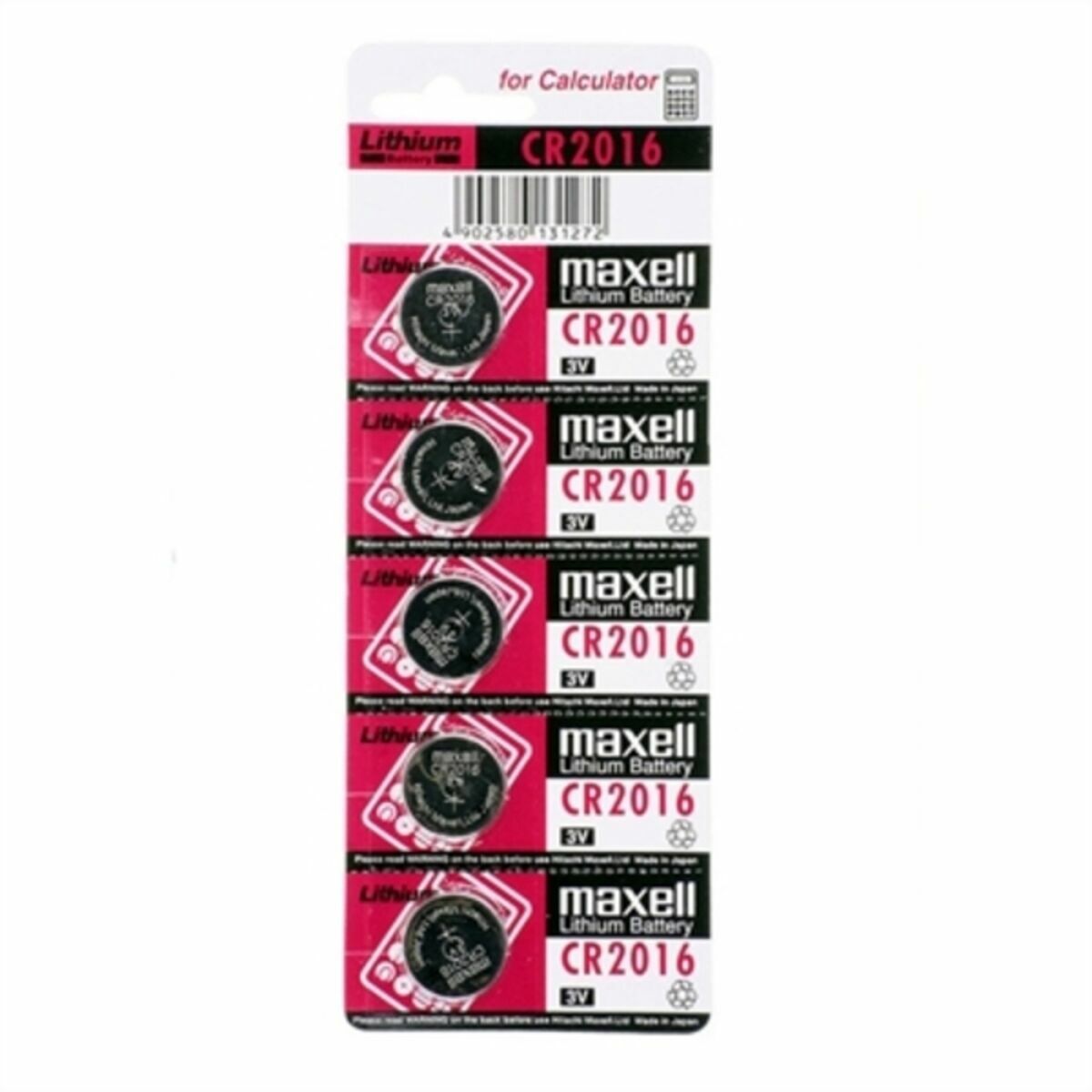 Lithium Button Batteries Maxell CR2016