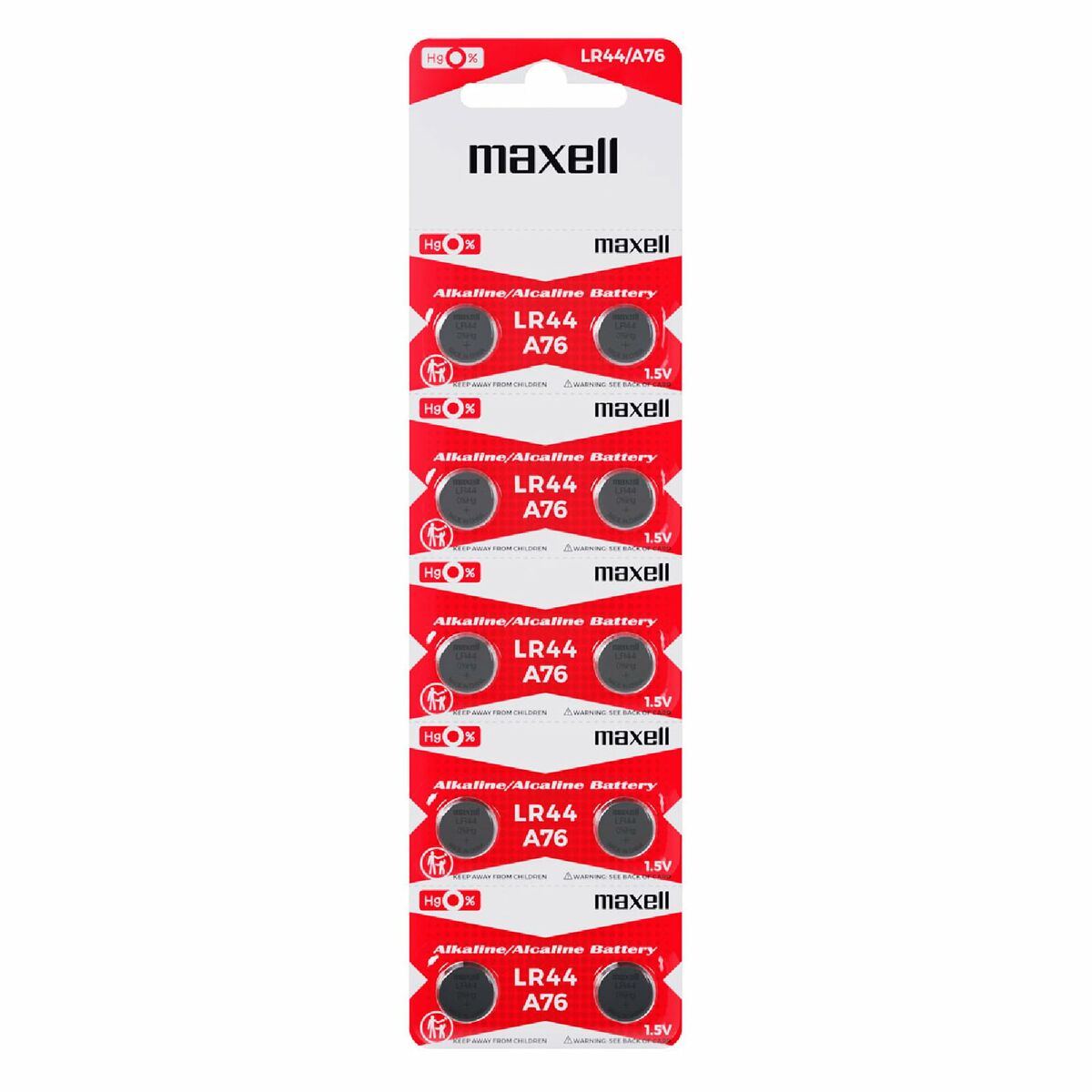 Batteries Maxell 19040800 1,5 V Button Cell Batteries (10 Units)