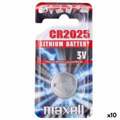 Lithium Button Batteries Maxell 3V CR2025 (10 Units)