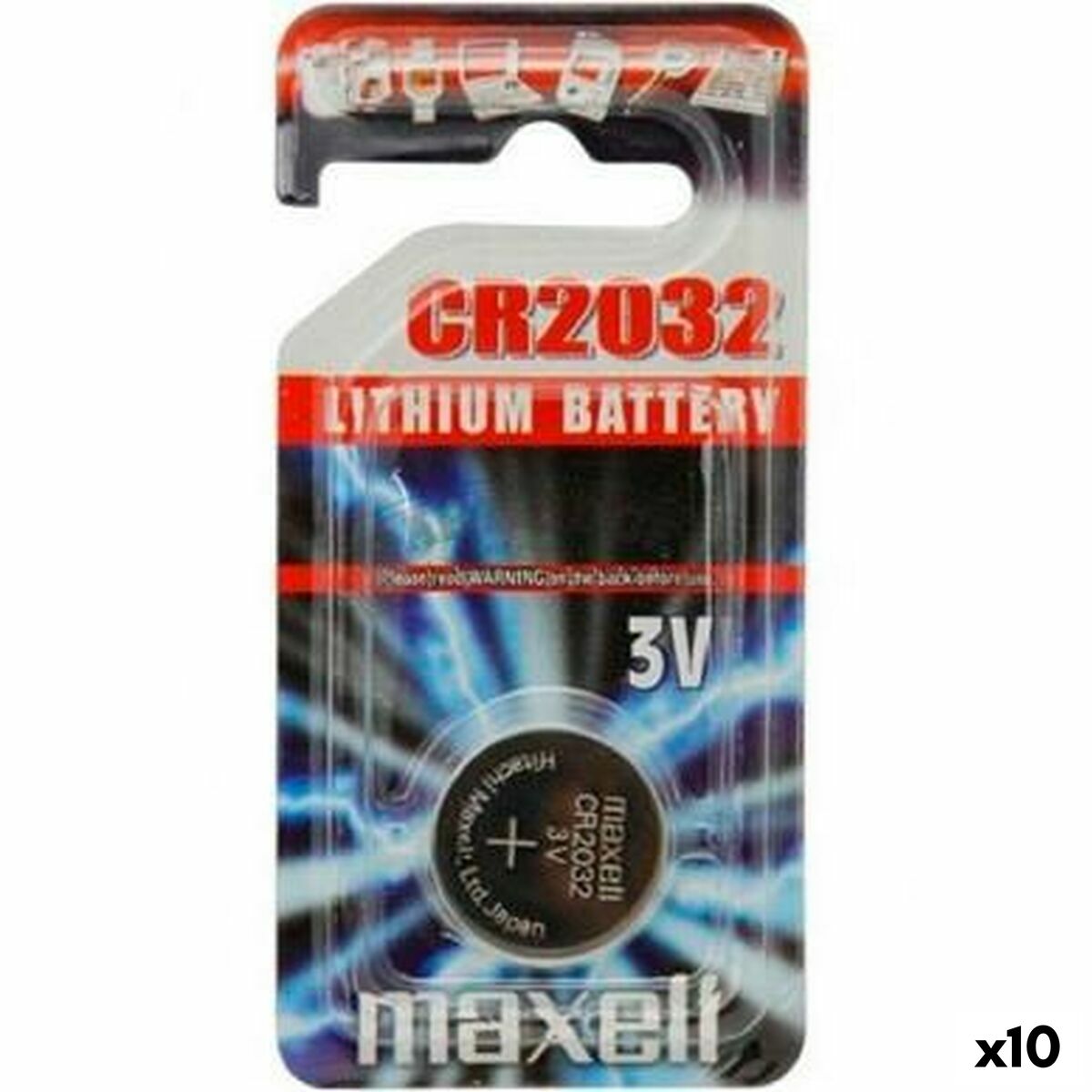 Button battery Maxell 10238500 3V CR2032 Lithium (10 Units)