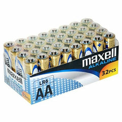 Alkaline Batteries Maxell MX-LR06 AA 32 LR06 AA 1.5V (32 pcs) 1,5 V