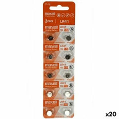 Alkaline Batteries Maxell 1,5 V LR41 (20 Units)