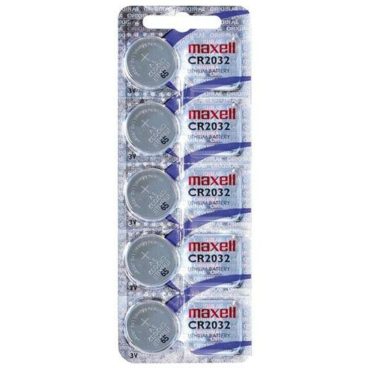 Lithium Button Batteries Maxell 3V CR2032 (20 Units)