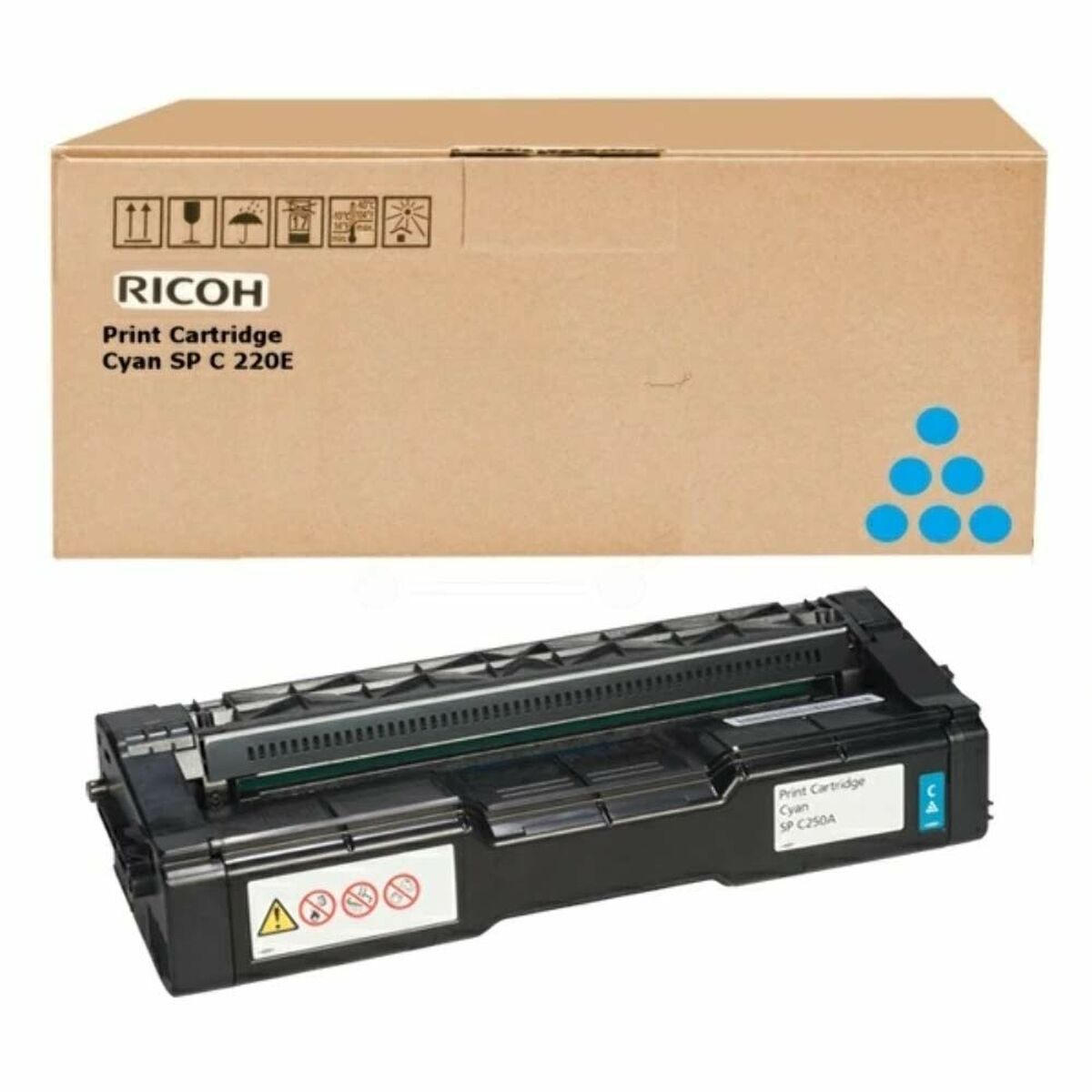 Original Toner Ricoh 407544 Black Cyan