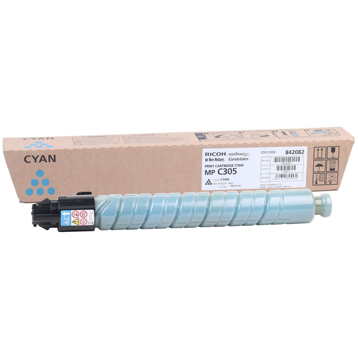 Original Toner Ricoh 841595 Black Cyan