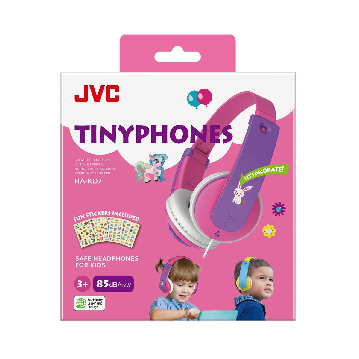 Headphones JVC HA-KD7-P Pink